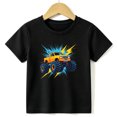 thumbnail image 1 of Boys Graphic Tees Monster Truck Kids T Shirt Offroad 100% Cotton Short Sleeve Soft Tops 4-13Y Black, 1 of 2