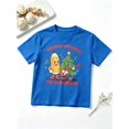 thumbnail image 1 of Boys Graphic Tees Rockin Around The Classroom Christmas Tree Short Sleeve Kids T-Shirt, 100% Cotton Soft Casual Tops for Children, 1 of 5