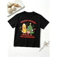 thumbnail image 1 of Boys Graphic Tees Rockin Around The Classroom Christmas Tree Short Sleeve Kids T-Shirt, 100% Cotton Soft Casual Tops for Children, 1 of 5