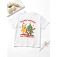 thumbnail image 1 of Boys Graphic Tees Rockin Around The Classroom Christmas Tree Short Sleeve Kids T-Shirt, 100% Cotton Soft Casual Tops for Children, 1 of 5