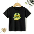 thumbnail image 1 of Boys Graphic Tees Who Let Frogs Out Kids T Shirt Funny Cute 100% Cotton Short Sleeve Soft Tops 4-13Y, 1 of 5
