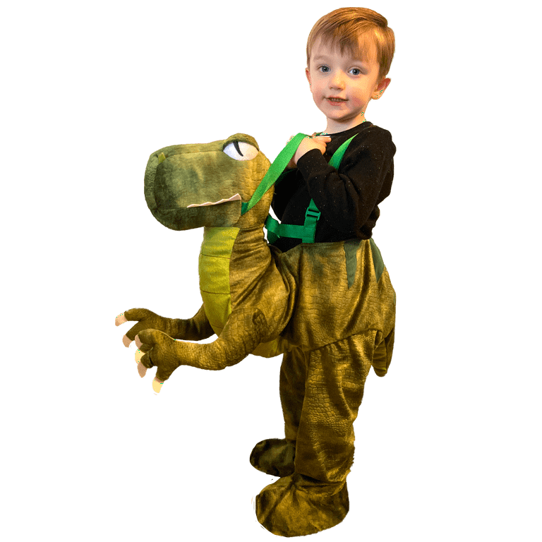 Boys Green Dino Rider Toddler Halloween Costume Way to Celebrate Sizes 3T 4T Walmart