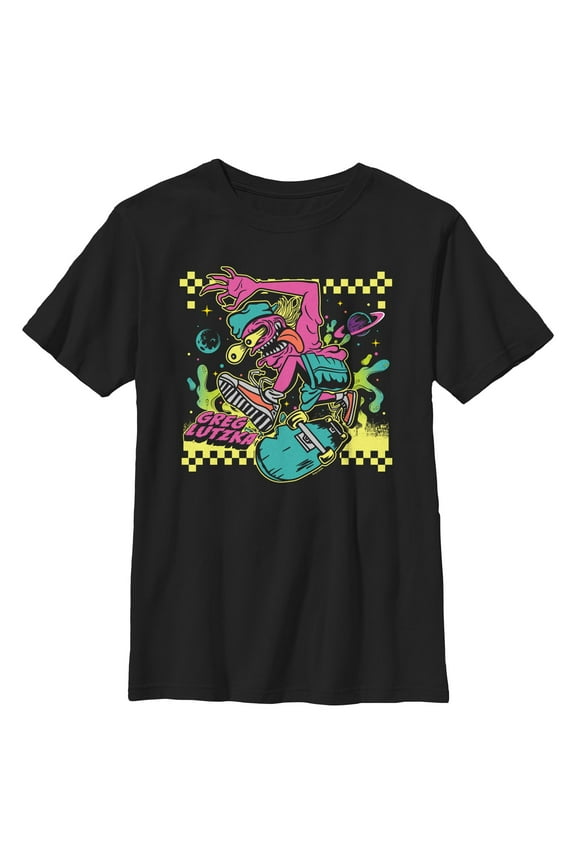 Boys Greg Lutzka Skater Pink Man T Shirt