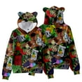 thumbnail image 1 of Boys Grow A Garden 3D Figure Printed Sweatshirt Kids Grow A Garden Cat's Ear Shaped Hoodie, 1 of 4