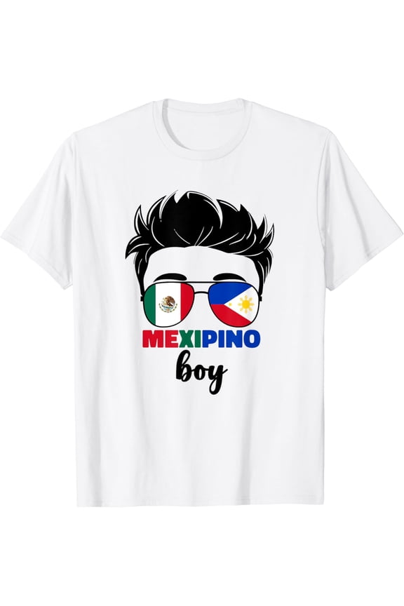 Boys Half Mexican And Filipino Mexico Flag Mexipino Boy Kids T-Shirt mens t shirt，white，women，funny，misfits，men，journey