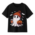thumbnail image 1 of Boys' Halloween Ghost Pumpkin Graphic T-Shirt, 1 of 6