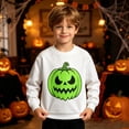 thumbnail image 1 of Boys Halloween Glow in The Dark Sweatshirt, Long Sleeve Graphic Pullover for Fall, 1 of 4
