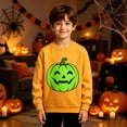 thumbnail image 1 of Boys Halloween Glow in The Dark Sweatshirt, Long Sleeve Graphic Pullover for Fall, 1 of 4
