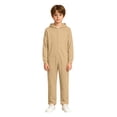 thumbnail image 1 of Boys Halloween Hooded Full Zip Jumpsuit Solid Color Long Sleeve One Piece, 1 of 7