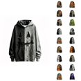 thumbnail image 1 of Boys Halloween Hoodie Patchwork Pumpkin Face Warm Lining Pullover Hoodie 1-16 Years Autumn, 1 of 4