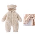 thumbnail image 1 of Boys Halloween Pajamas Fleece Jumpsuit Winter Romper Casual Zip Up Bear Warm & Soft Children's Loungewear Halloween Costumes for Girls 3-6 Months, 1 of 9