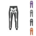 thumbnail image 1 of Boys Halloween Pants Elastic Waist Casual Funny Skeleton Print Jogger Sweatpants Trousers 3-13 Years, 1 of 4