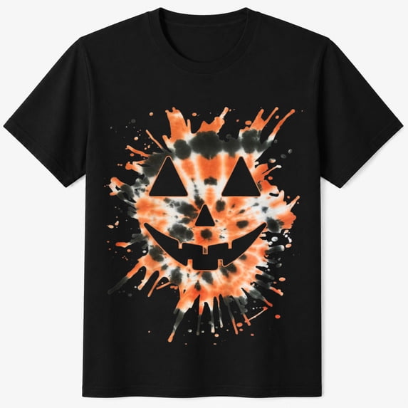 Boys Halloween Shirt with Distressed Jack O Lantern Graphic, Spooky Pumpkin Kids T-Shirt