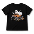 thumbnail image 1 of Boys Halloween Shirt with Ghost Monster Truck Graphic, Short Sleeve, 1 of 5