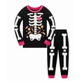 thumbnail image 1 of Boys Halloween Skeleton Pajamas Glow in The Dark Cotton 2 Piece Sleepwear Set Long Sleeve Kids PJs for Toddler Boys 3T, Heart II, 1 of 8