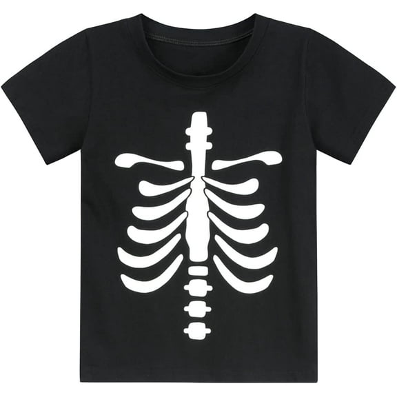 Boys’ Halloween T-Shirt – Funny Spooky Graphic Short Sleeve Tee