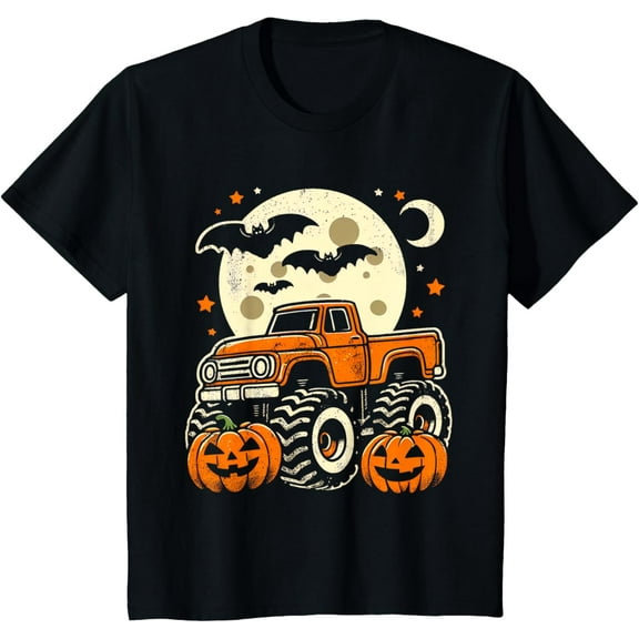 Boys’ Halloween T-Shirt – Funny Spooky Graphic Short Sleeve Tee