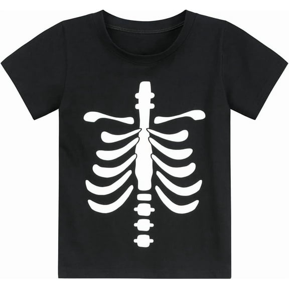 Boys’ Halloween T-Shirt – Funny Spooky Graphic Short Sleeve Tee