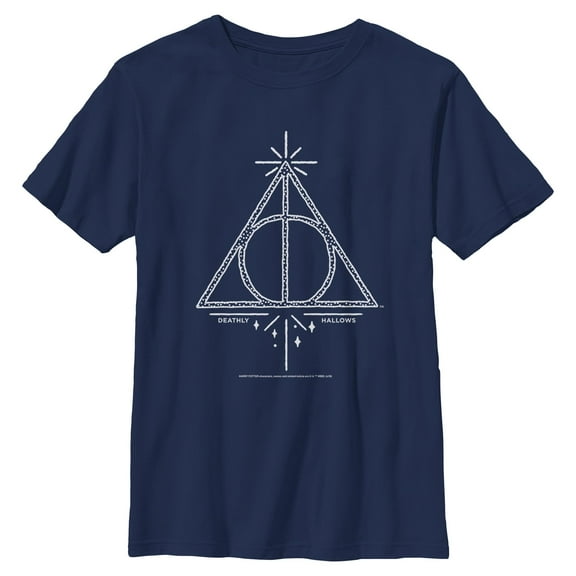 Boys Harry Potter Deathly Hallows Symbol T Shirt