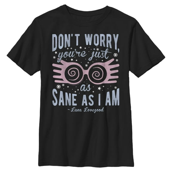 Boys Harry Potter Luna You’re Just As Sane as I Am T Shirt