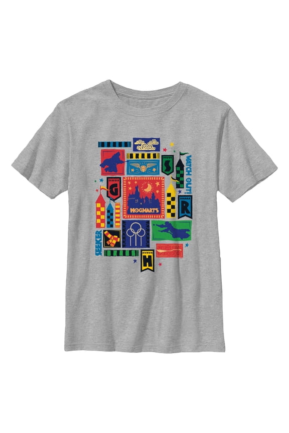 Boys Harry Potter Quidditch Collage T Shirt