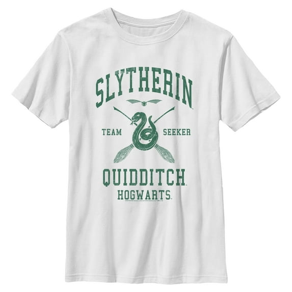 Boys Harry Potter Slytherin Quidditch Team Seeker T Shirt