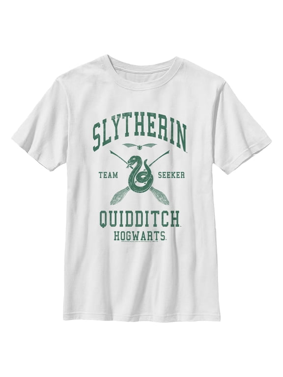 Boys Harry Potter Slytherin Quidditch Team Seeker T Shirt