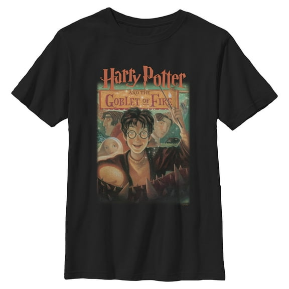 Boys Harry Potter and the Philosopher's Stone Goblet Of Fire Cover T Shirt