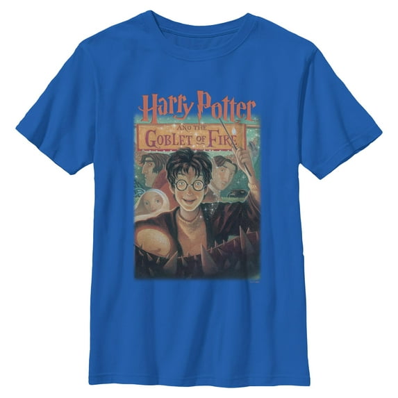 Boys Harry Potter and the Philosopher's Stone Goblet Of Fire Cover T Shirt