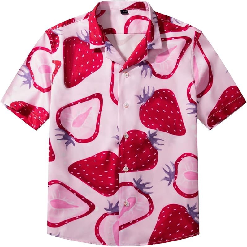 Boy's Cotton Roosters Hawaiian Shirts