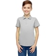 thumbnail image 1 of Boys' Heather Grey Short Sleeve Polo Shirt - Size 6 - CASE OF 36, 1 of 2