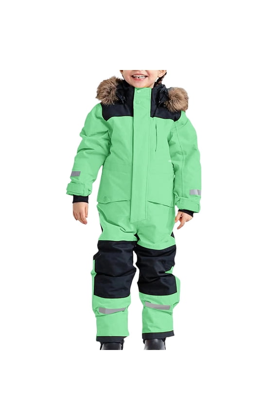 Boys Heavy Duty Insulated Snowsuit Kids All Weather Windproof Ski With Thermal Extreme Cold Weather Outdoor Winter Adventures