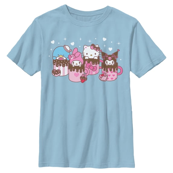 Boys Hello Kitty Lovely Mug Friends T Shirt