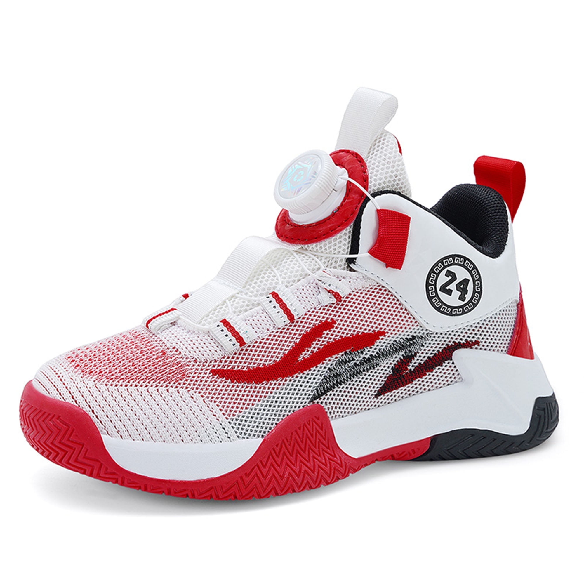 Boys High Top Sneakers Basketball Shoes Breathable Lightweight Running