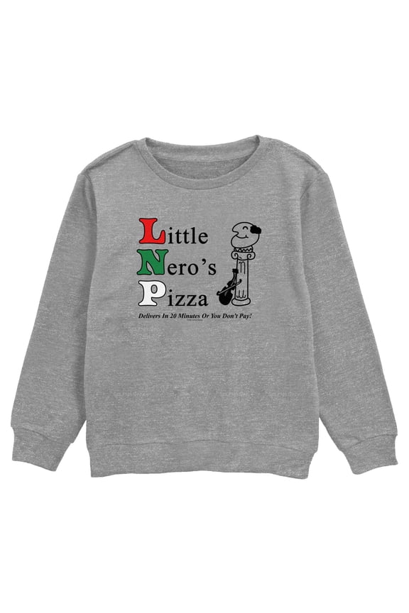 Boys Home Alone Little Nero’s Pizza Sweatshirt