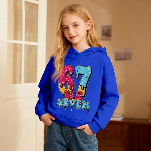 Boys Hooded Sweatshirt with Graphic Print Long Sleeve Pullover Casual Athletic Jacket for Kids Youth Outdoor Activities Comfort Fit