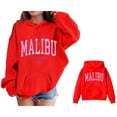 thumbnail image 1 of Hoodies Kids City Name Letter Print Red Hooded Long Sleeve Hooded Sweatshirt Top Fall Clothes Toddler Boy Clothes 5-6 Years, 1 of 5