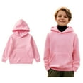 thumbnail image 1 of Boys Hoodie Kids Pink Hoodie Casual Long Sleeve Sweatshirts Fall Clothes Boy Clothes 11-12 Years Boys Girls Fashion, 1 of 7