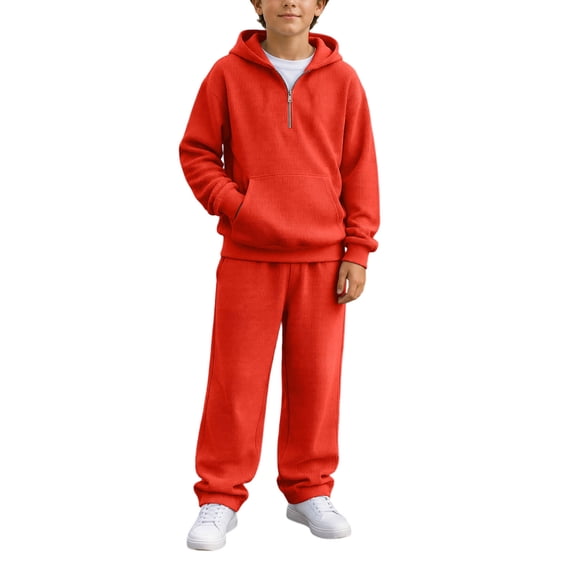 Boys Hoodie and Pants Set, Outfit Set, Long Sleeve, with Pocket, for Sports, Casual, Winter Wear and Everyday Outfits, Kids Clothing | JASKFLY