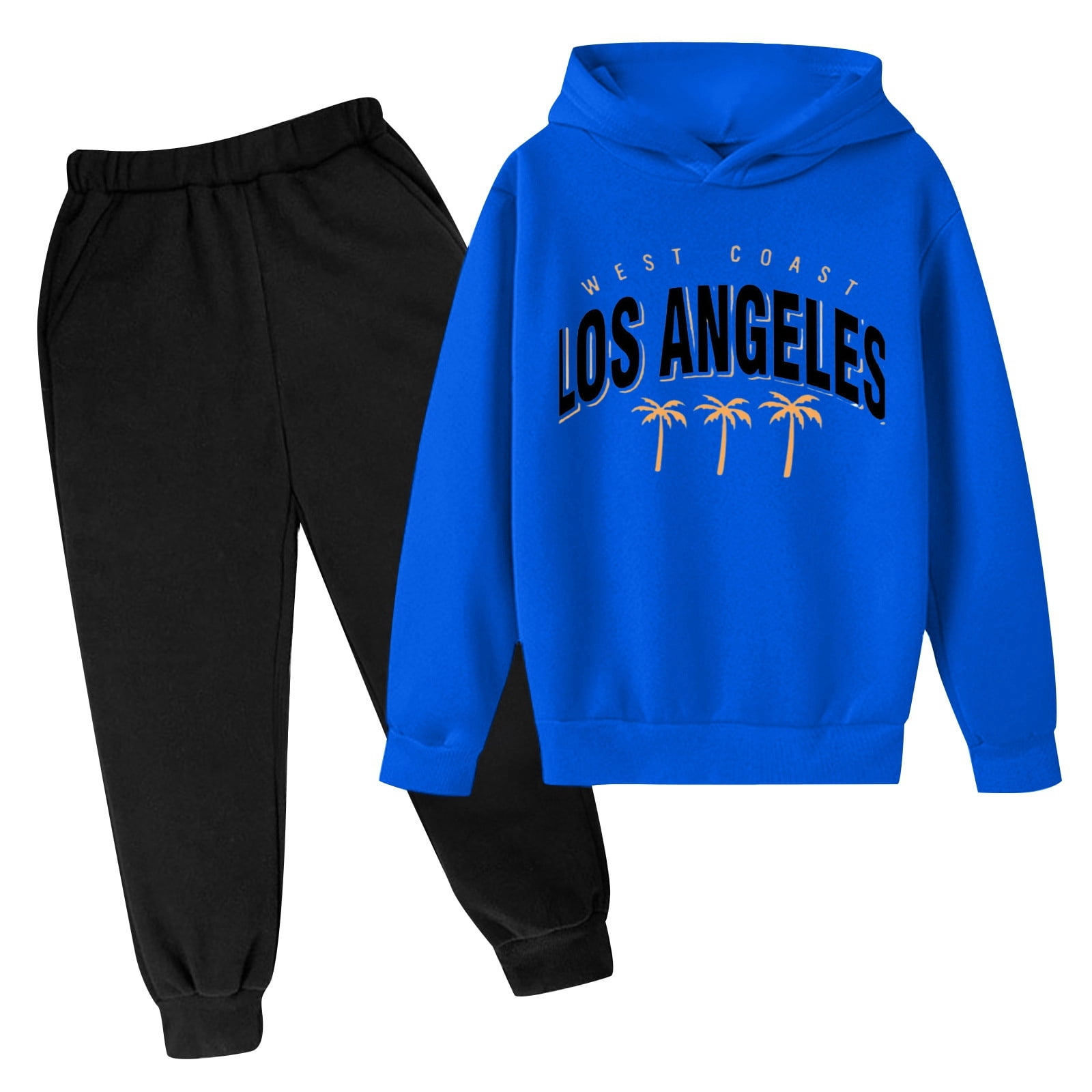 Cute Boys' Denim Hoodie Set - Comfortable and Practical 2-Piece Set main image 0