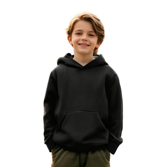 Boys Hoodies Black Hoodies Casual Long Sleeve Classic Hoodie Fall Clothes Girls Clothes 3-4 Years Boys Girls Fashion