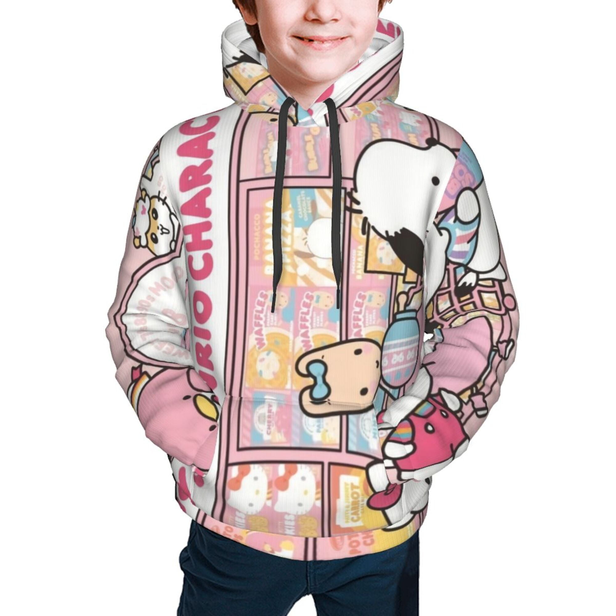 Boys Hoodies,Hello Kitty Sanrio Characters Unisex Kids Hooded ...