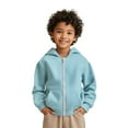 thumbnail image 1 of Boys Hoodies Kids Blue Zip Up Hooded Casual Long Sleeve Hoodies Winter Clothes 7-8 Years Old Girl Clothes Kids Clothes, 1 of 7