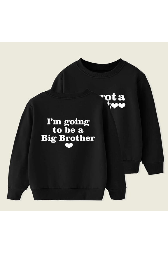 Boys Hoodies Kids Graphic Letter Print Long Sleeve Crewneck Pullover Top Supple Neat Long-Lasting Daily Casual Boys Sweatshirts