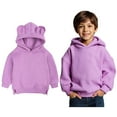 thumbnail image 1 of Boys Hoodies Kids Purple Hooded Casual Long Sleeve Sweatshirts Winter Clothes Girls Hoodies Size 2-3 Years Boys Girls Fashion, 1 of 9