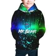 CHENKSHUE Boys Hoodies,Mr Beast Hoodies Hooded Sweatshirts For Teen Kids Pullovers With Pockets 6-18 Years