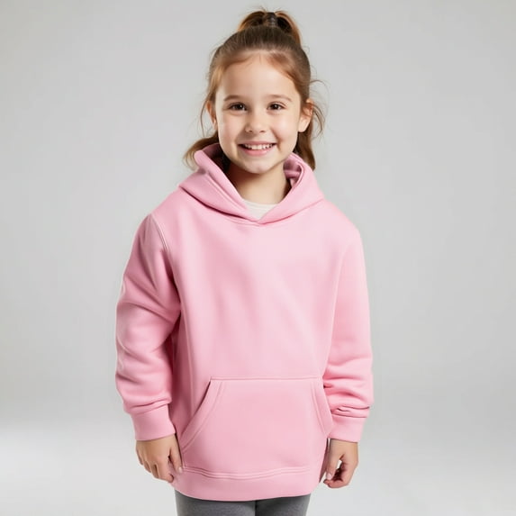 Boys Hoodies Pink Hoodie Casual Long Sleeve Hoodies Fall Clothes Little Girls Clothes Size 8-10 Years