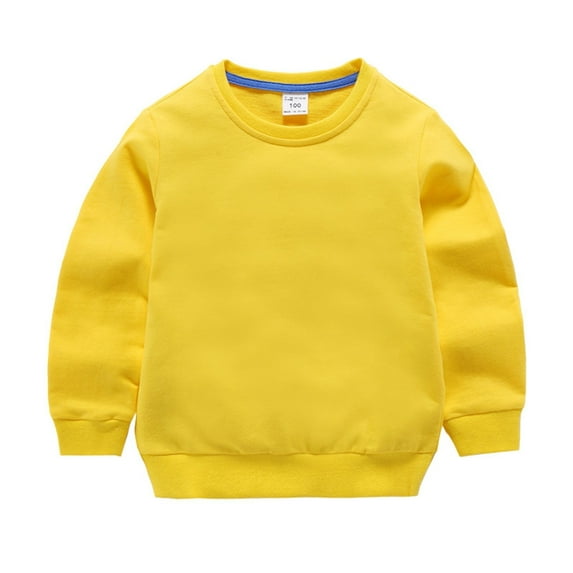 Baby Boys Girls Solid Color Fashion Loose Warm Tops Sweatshirt Fashion Clothes Cute Dailywear