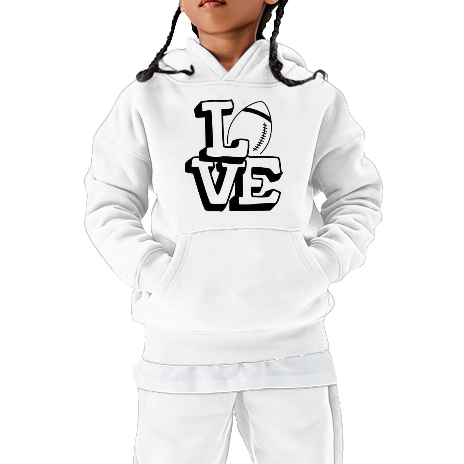 Boys Hoodies Size 8 Football Fans Sports Teen Sweatshirt Vintage Rugby