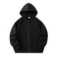 thumbnail image 1 of Boys Hoodies Solid Color Zip Up Sweatshirt Casual Tops Coat&jacket Size 2-3T, 1 of 7